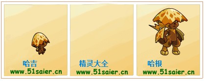 賽爾號哈吉-哈根進化圖
