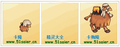 賽爾號卡隆-卡梅隆進化圖