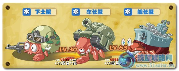 西普大陸艦長蟹技能表