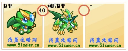 奧拉星格非-利爪格非進(jìn)化圖