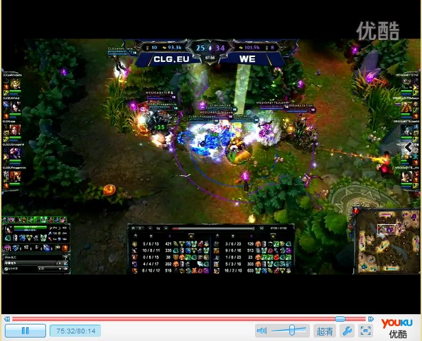 lol周年表演賽【WE vs CLG.EU】