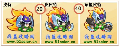 奧拉星皮特-皮皮特-布拉皮特進化圖