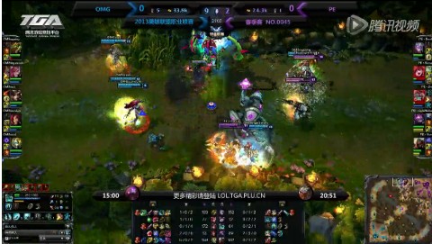 LPL春季賽第一輪 PE vs OMG