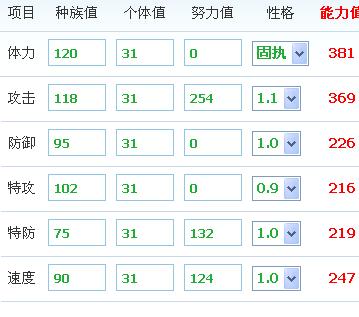 上古刷全攻半速度半特防