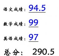 期中考試成績匯報